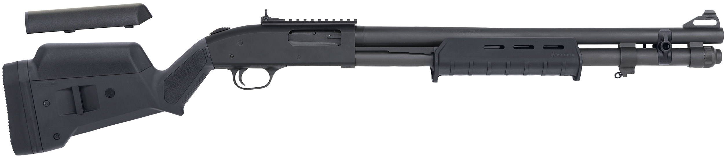 Mossberg 51773 590A1 Tactical 12 Gauge 3" 8+1 20" Parkerized Heavy-Walled Barrel Black Rec Black Fixed Magpul SGA/MOE Stock Right Hand