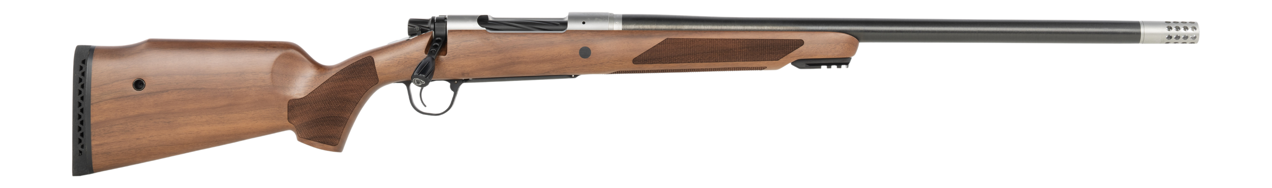 Christensen Arms 80106010000 Ridgeline Safari Big Game Full Size 375 H&H 22" Carbon Fiber Match Grade Threaded Barrel, Stainless Steel Drilled & Tapped Receiver, Picatinny Rail Forend, European Walnut