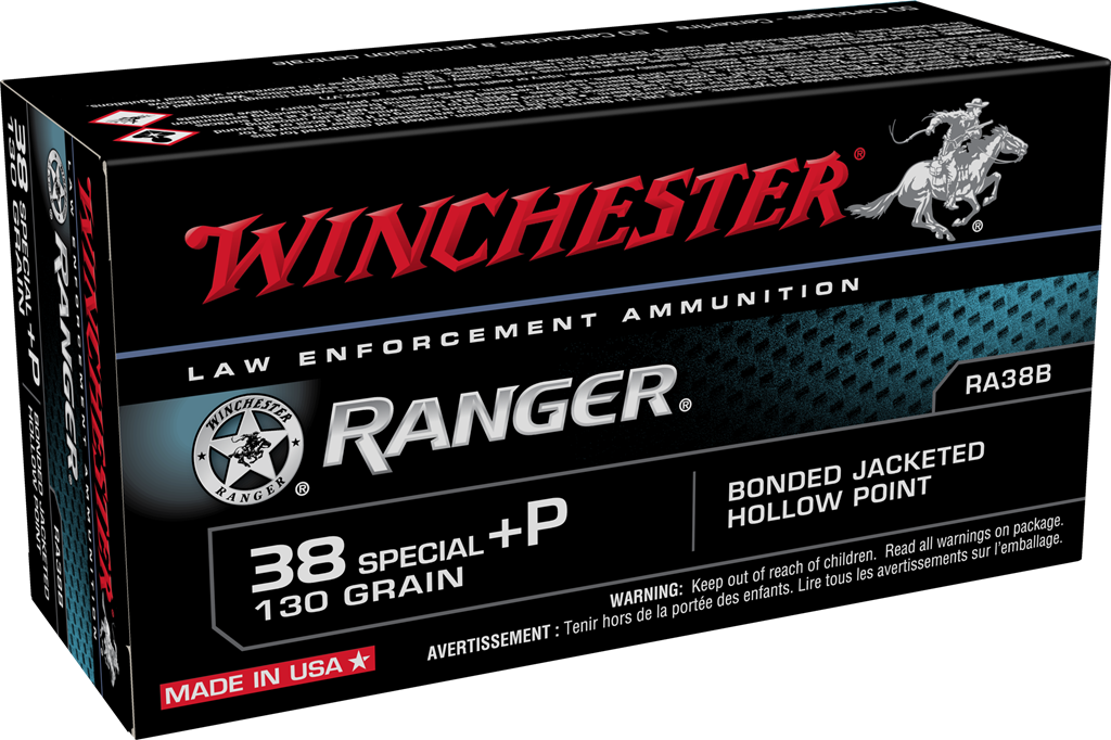 WINCHESTER RANGER 38SP+P 130GR BJHP