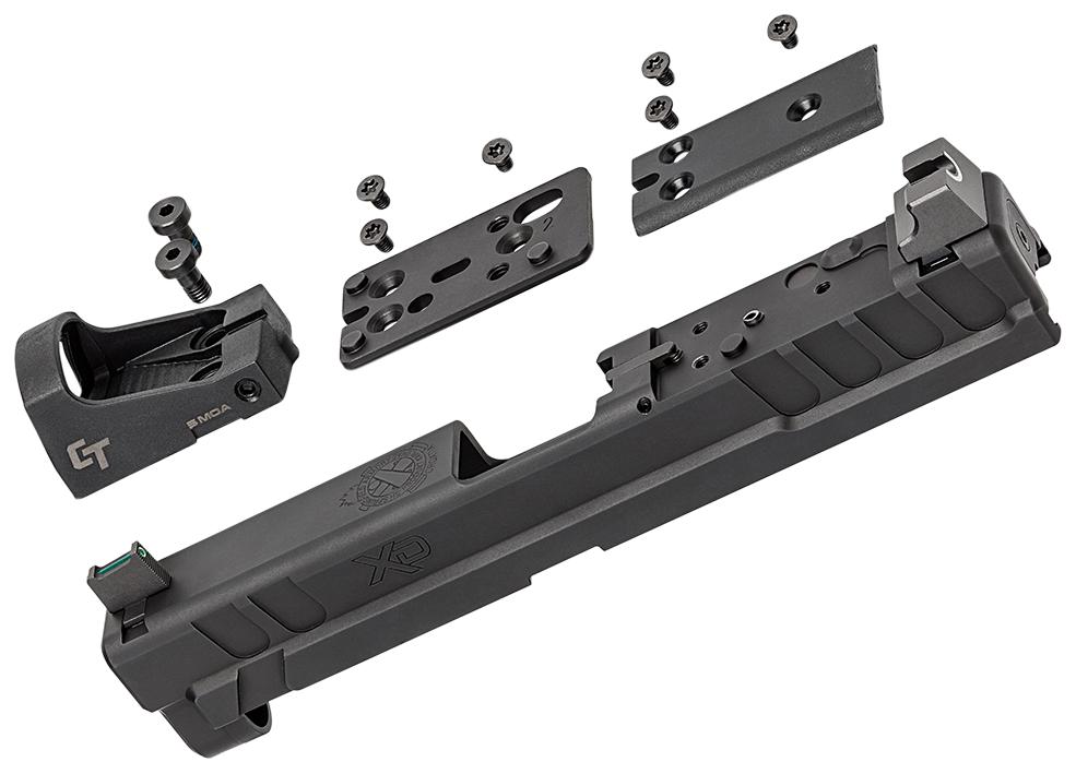 Springfield Armory XD4903 XD OSP Fits Springfield XD 9mm Luger, Black Steel, Suppressor Height Night Sights Includes Crimson Trace Red Dot & Cover Plate