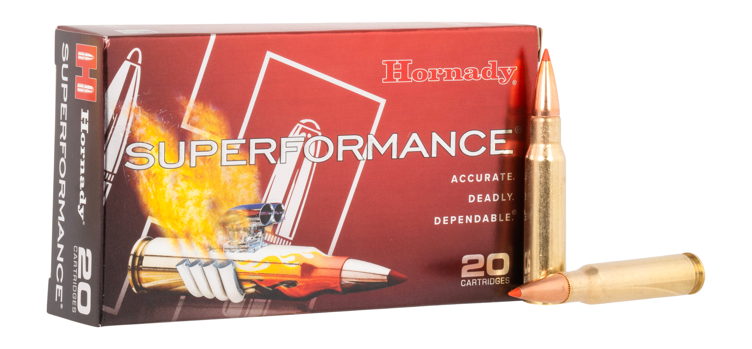 Hornady 80772 Superformance 308Win 180gr Super Shock Tip 20 Per Box/10 Case
