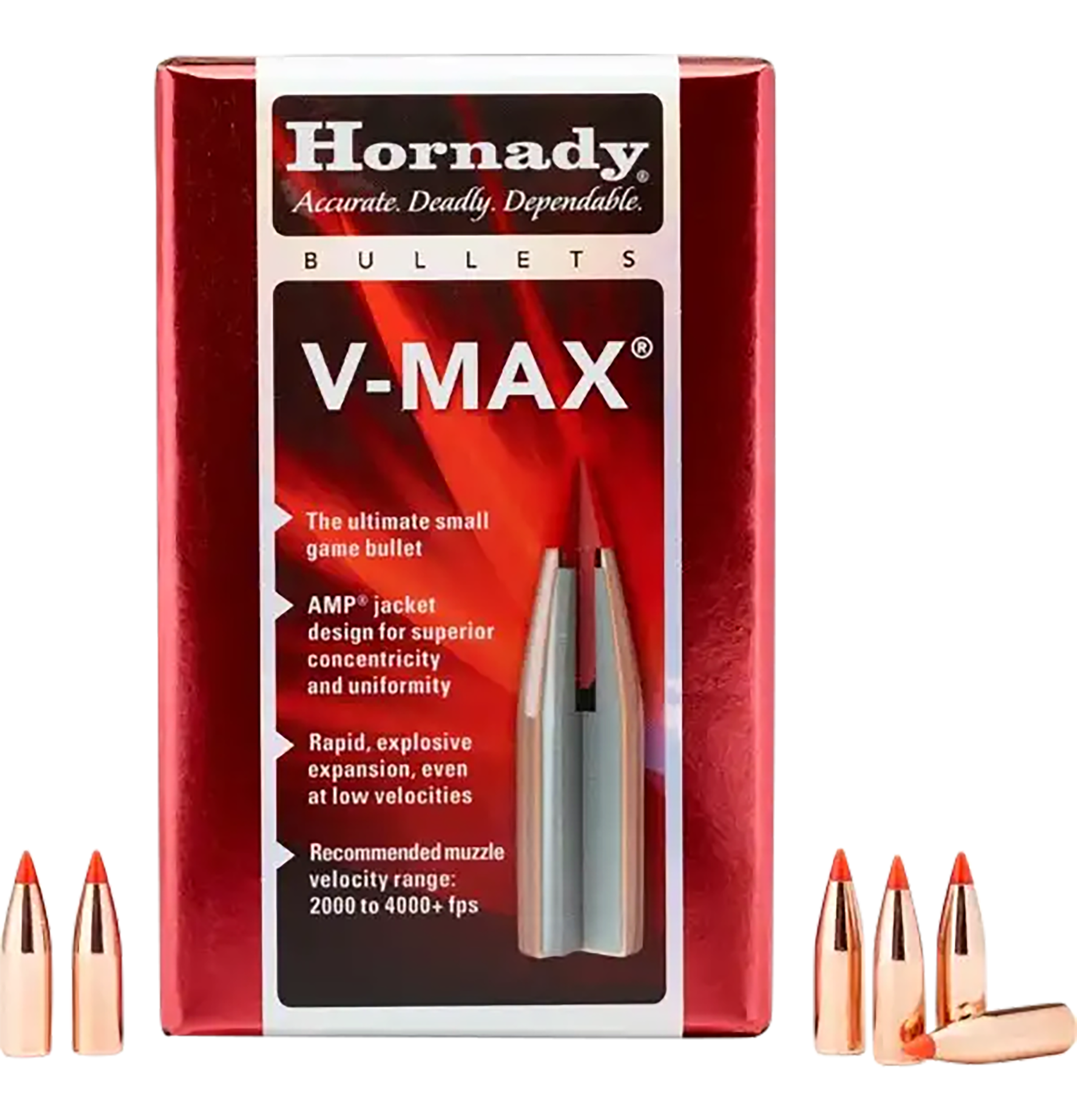 Hornady 22440 V-Max 6mm .243 87 gr V Max 100 Per Box/ 25 Case