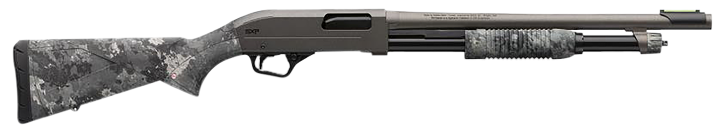 Winchester Repeating Arms 512450395 SXP Hybrid Defender 12 Gauge 3" Chamber 5+1 (2.75") 18", Gray Barrel/Rec, TrueTimber Midnight Synthetic Furniture, Fiber Optic Front