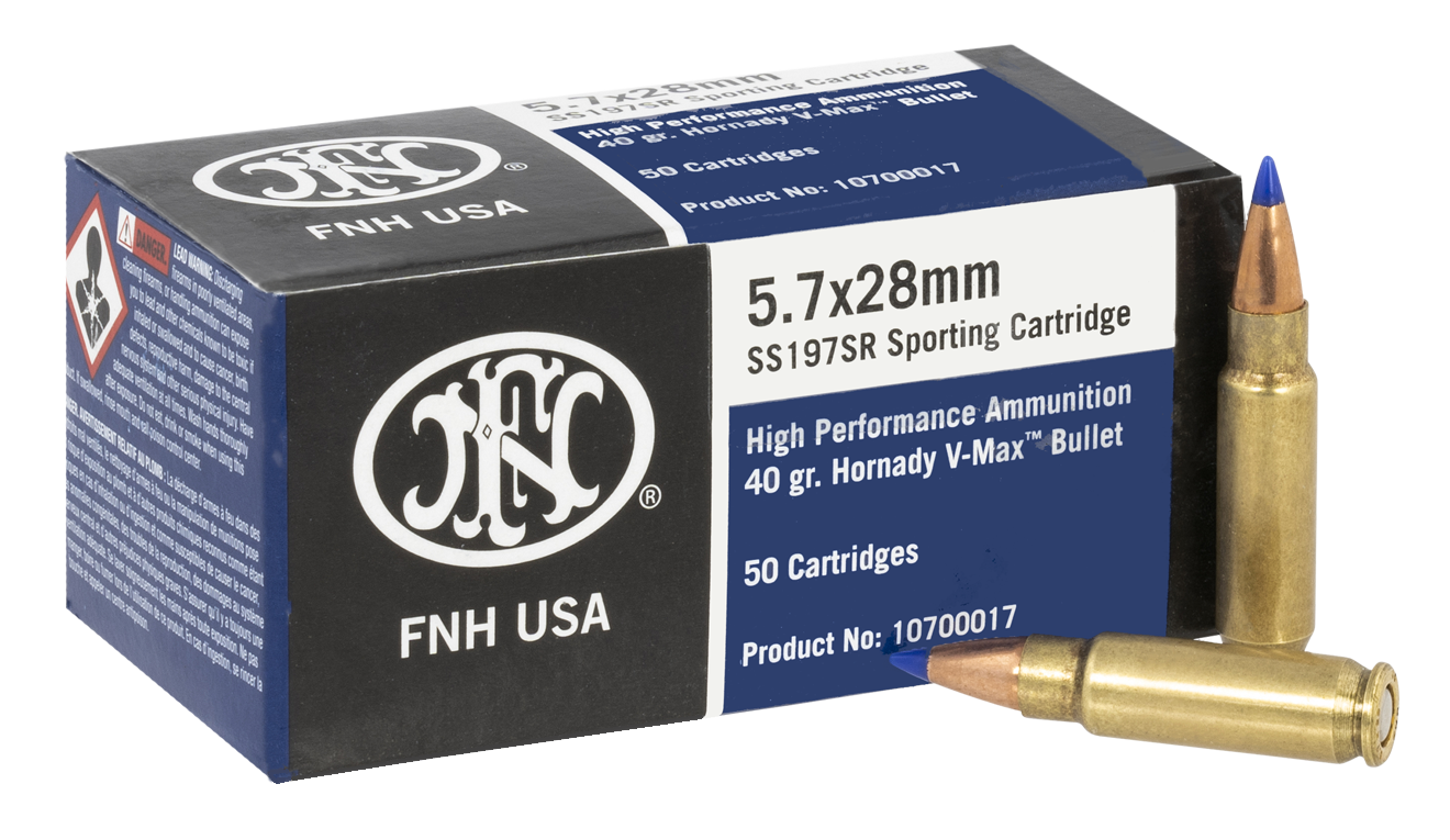 FN 10700017 High Performance  5.7x28mm 40gr Hornady V Max 50 Per Box/10 Case