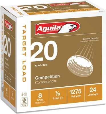 AGUILA SHOTSHELL 20GA 2.75" 7/8OZ #8 250RD CASE LOT