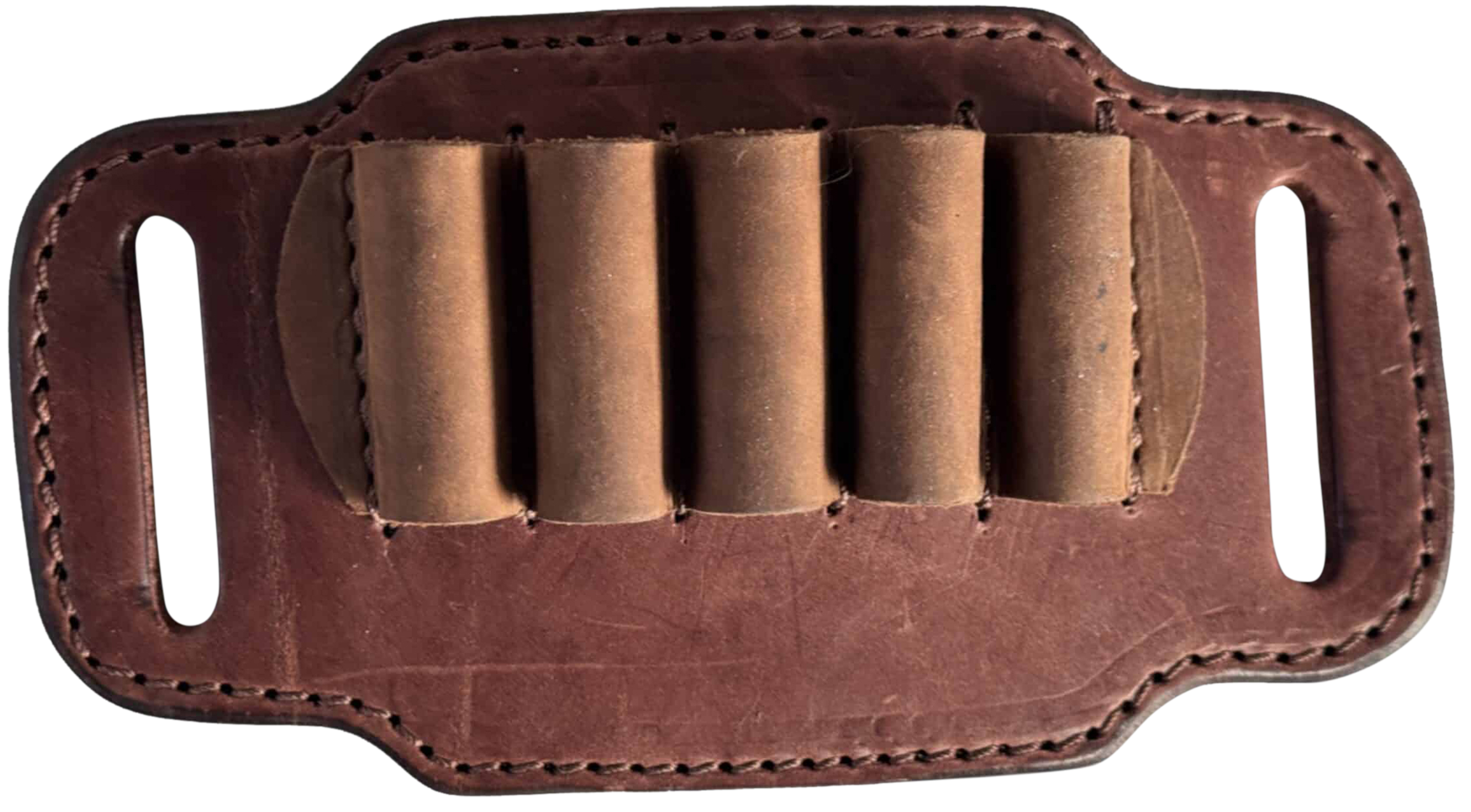 1791 Gunleather HNTABSLRBRWA Ammo Belt Slide Brown Leather 30-06 Springfield