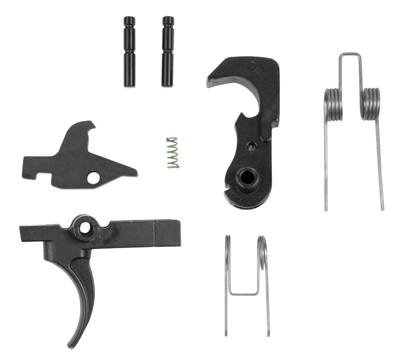 LBE Unlimited ARTRGRP Replacement Trigger Mil-Spec Group, Curved Trigger with Black Finish for AR-15