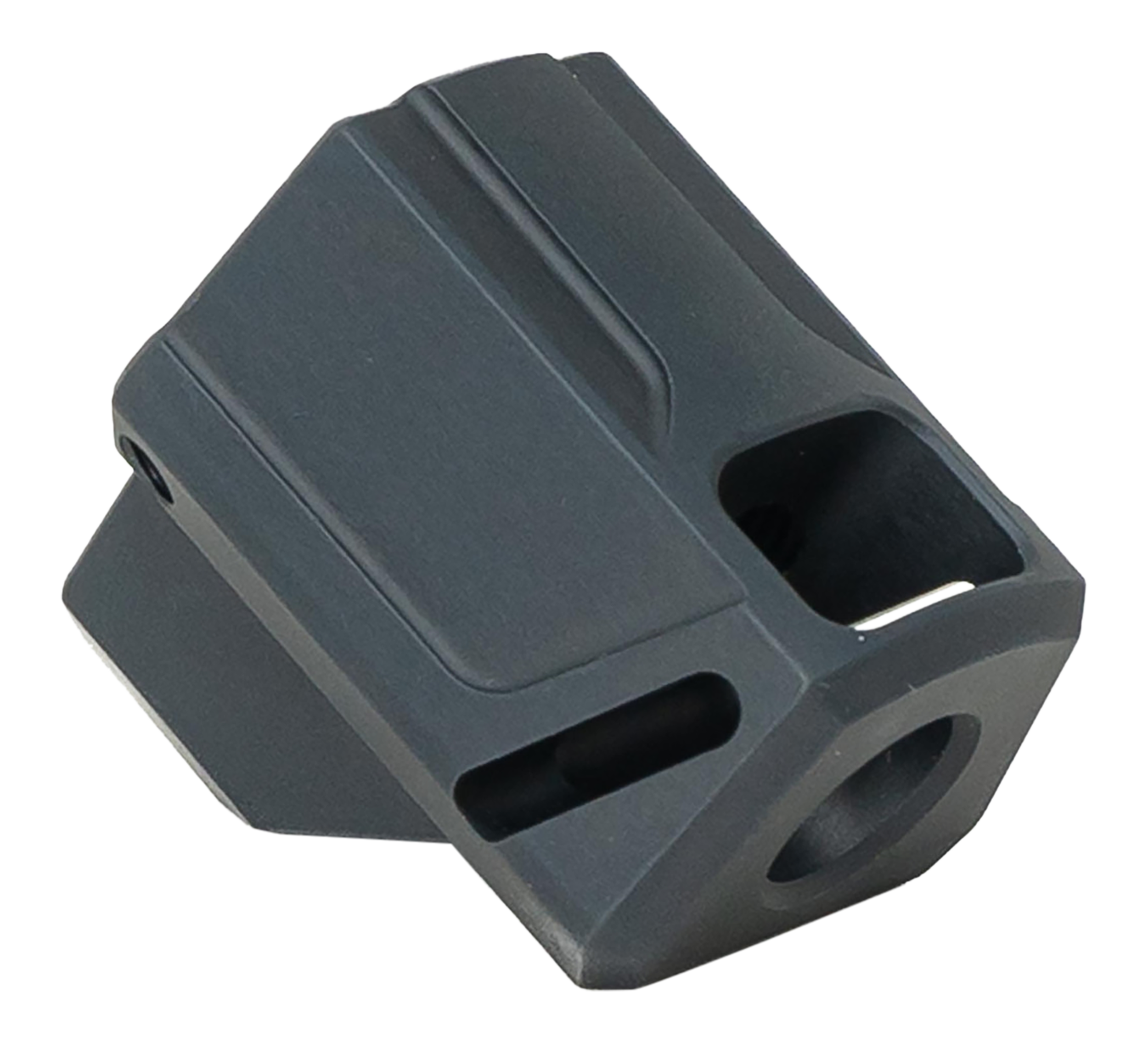 Faxon Firearms FFPACOMPDSS01 EXOS-515 Compensator for SIG 320F Black 1/2"x28 Threads 1.40" OAL 9mm