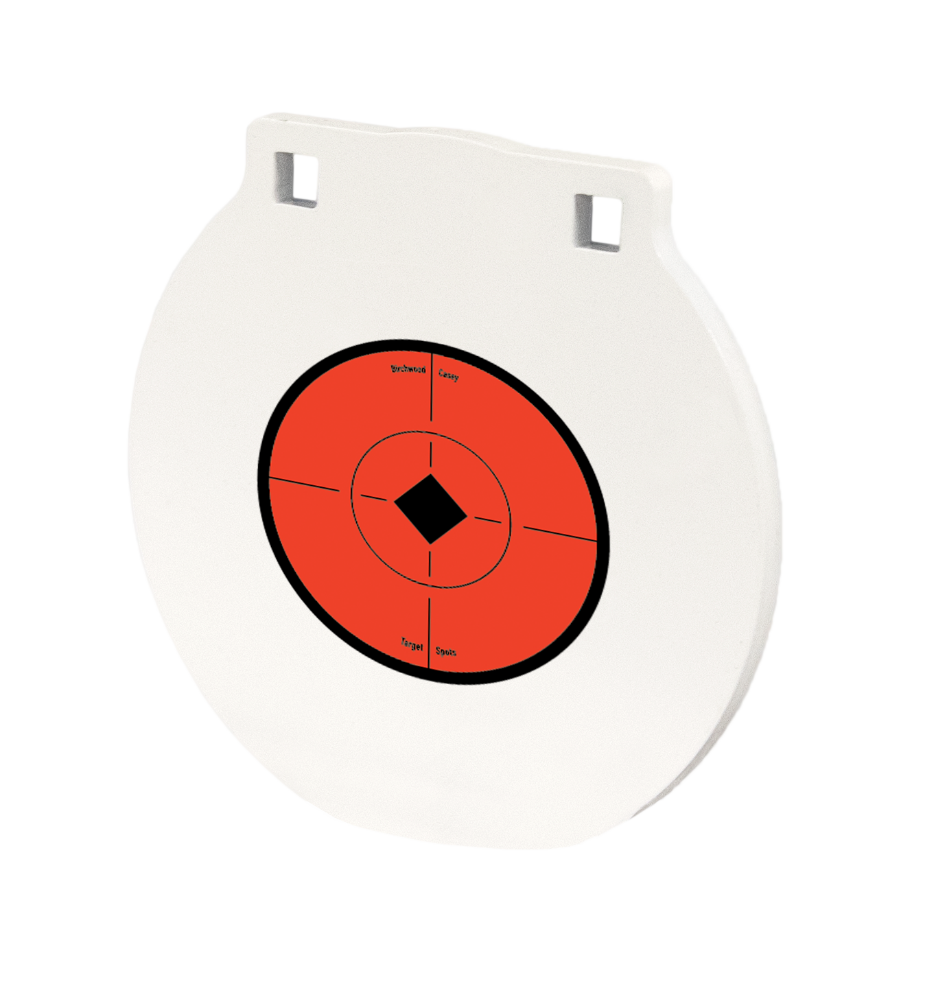 Birchwood Casey RND8 Round Steel Target Plate 8" Centerfire Rifle/Handgun Target Black/Red/White NM500 Steel Hanging