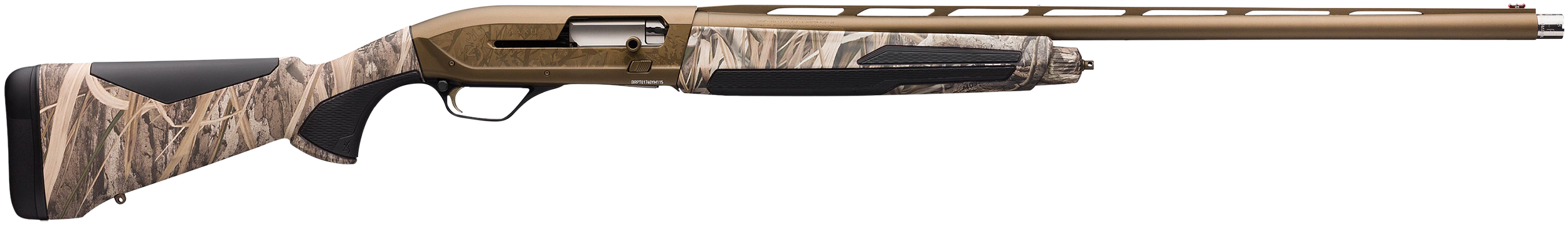 Browning 011705205 Maxus II Wicked Wing 12 Gauge 3.5" 4+1 (2.75") 26" Barrel, Burnt Bronze Cerakote Finish, Mossy Oak Shadow Grass Habitat Stock w/Overmolded Grip Panels