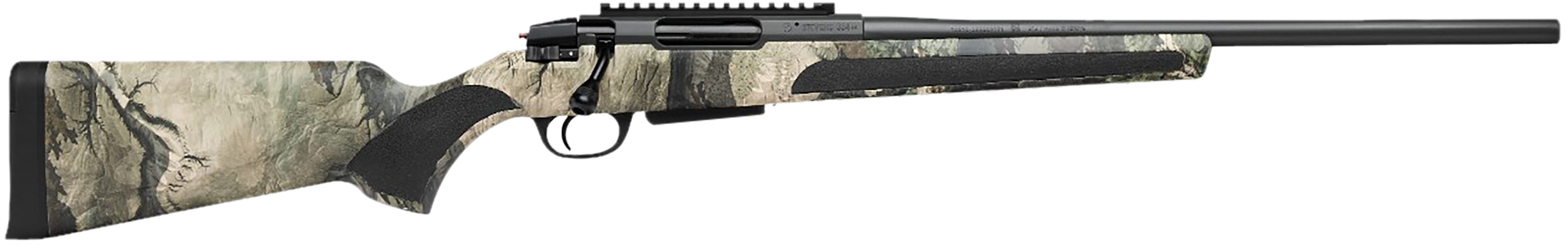 Stevens 19479 334 Bolt Action 270 Win 3+1 20" Camo/Dark Gray Carbon Steel Receiver Integrated Recoil Lug Ergonomic/Recoil Pad  Synthetic Stock Picatinny Rail Right Hand