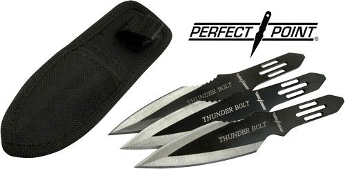MC PERFECT POINT 6.5" SPEAR POINT THROWING KNIVES 3-PACK!
