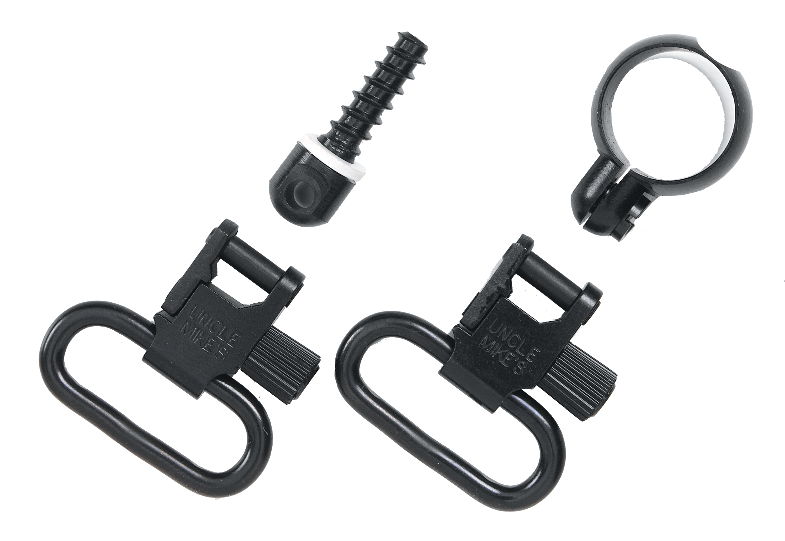 Uncle Mike's 13312 Full Band Swivel Set Quick Detach 115 CF Blued 1.25" Loop for Lever Action Winchester & Marlin