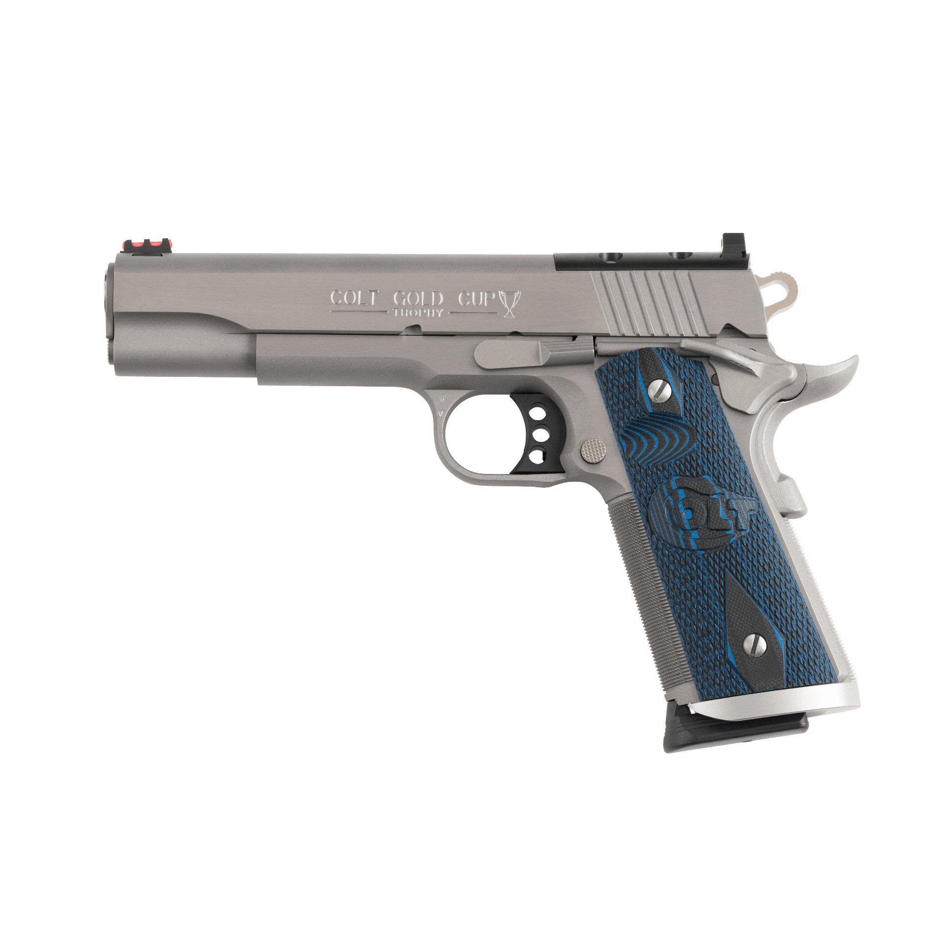 Colt Gold Cup Trophy Handgun 9mm Luger 9rd Magazine 5" Barrel Stainless G10 Grips Optic Ready DEMO