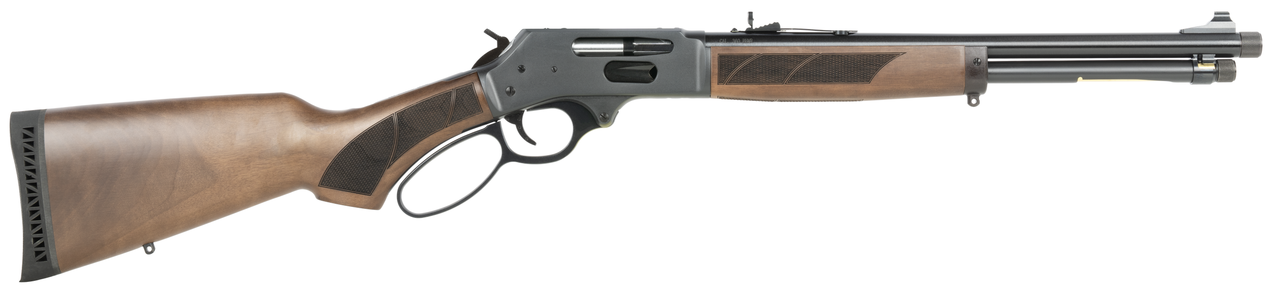 Henry H010PGR4570 Protector Carbine 45-70 Gov 4+1 16.50" Blued Threaded Barrel, Blued Steel Drilled & Tapped Receiver, American Walnut Fixed w/Pistol Grip Stock