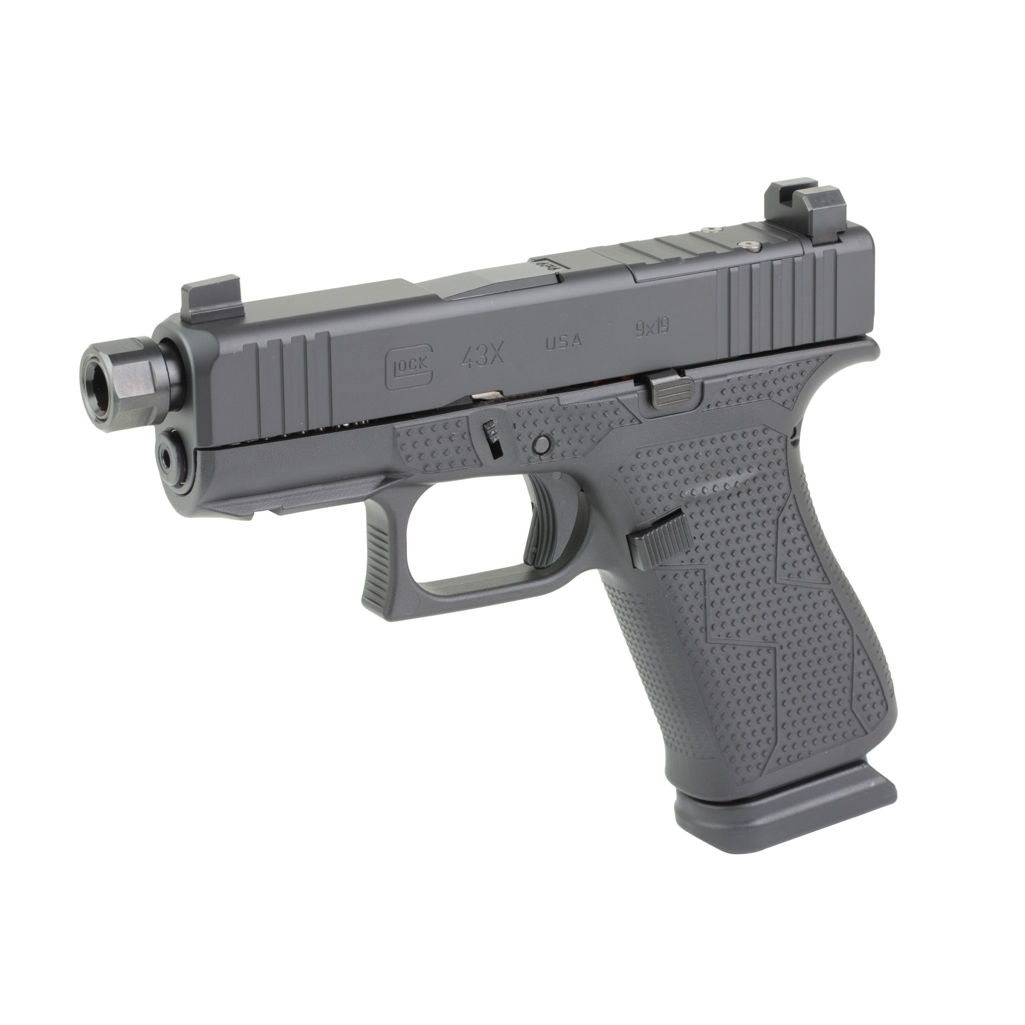 GLOCK 43X 9MM 15RD BLACKOUT2 TB