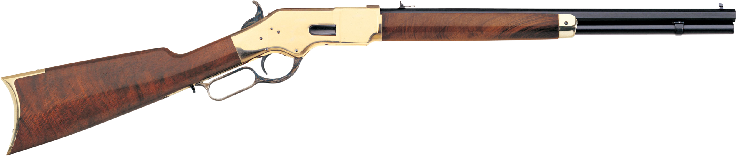 Taylors & Company 550190 1866 Uberti Full Size 45 Colt (Long Colt) 10+1 20" Blued Octagon Barrel, Brass Receiver, Walnut Fixed Stock, Right Hand