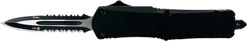 TEMPLAR KNIFE LARGE OTF BLACK RUBBER 3.5" BLACK DAGGER SRRTD