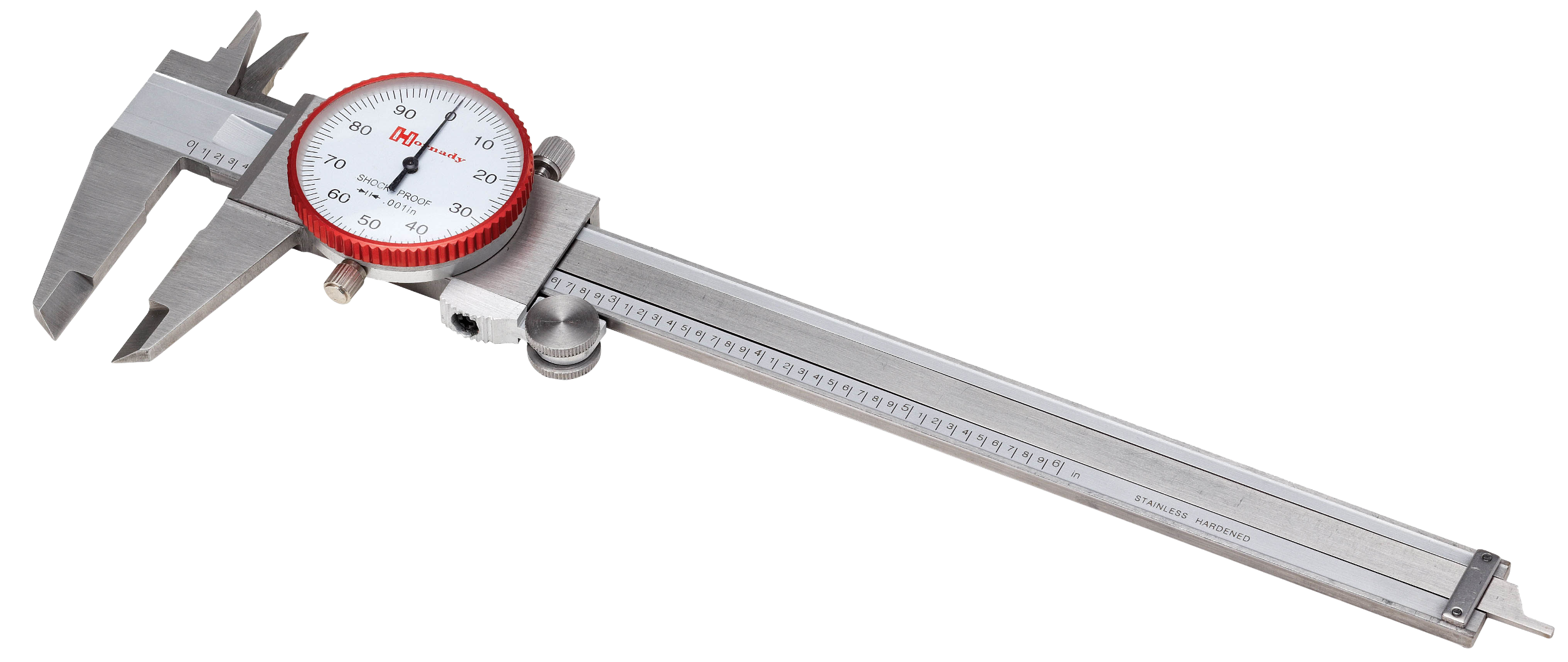 Hornady 050075 Dial Caliper  Silver Multi Caliber Stainless Steel Includes Storage Case