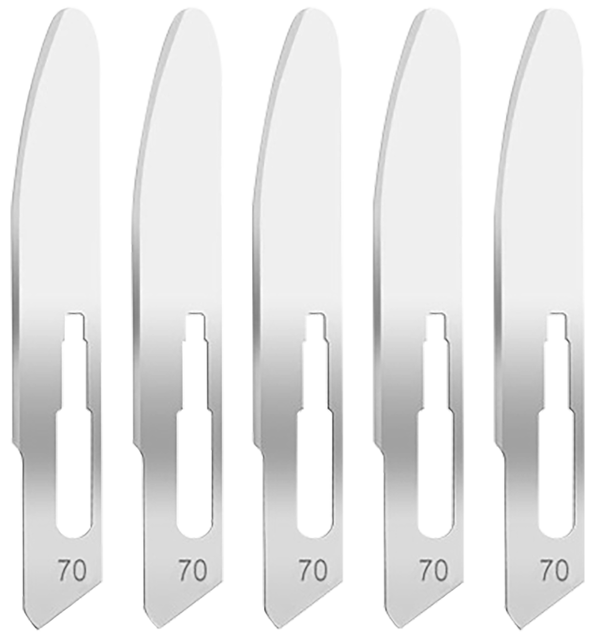 Hogue 35887 Expel Replacement Blades High Carbon Steel Blade #70 5 Blades