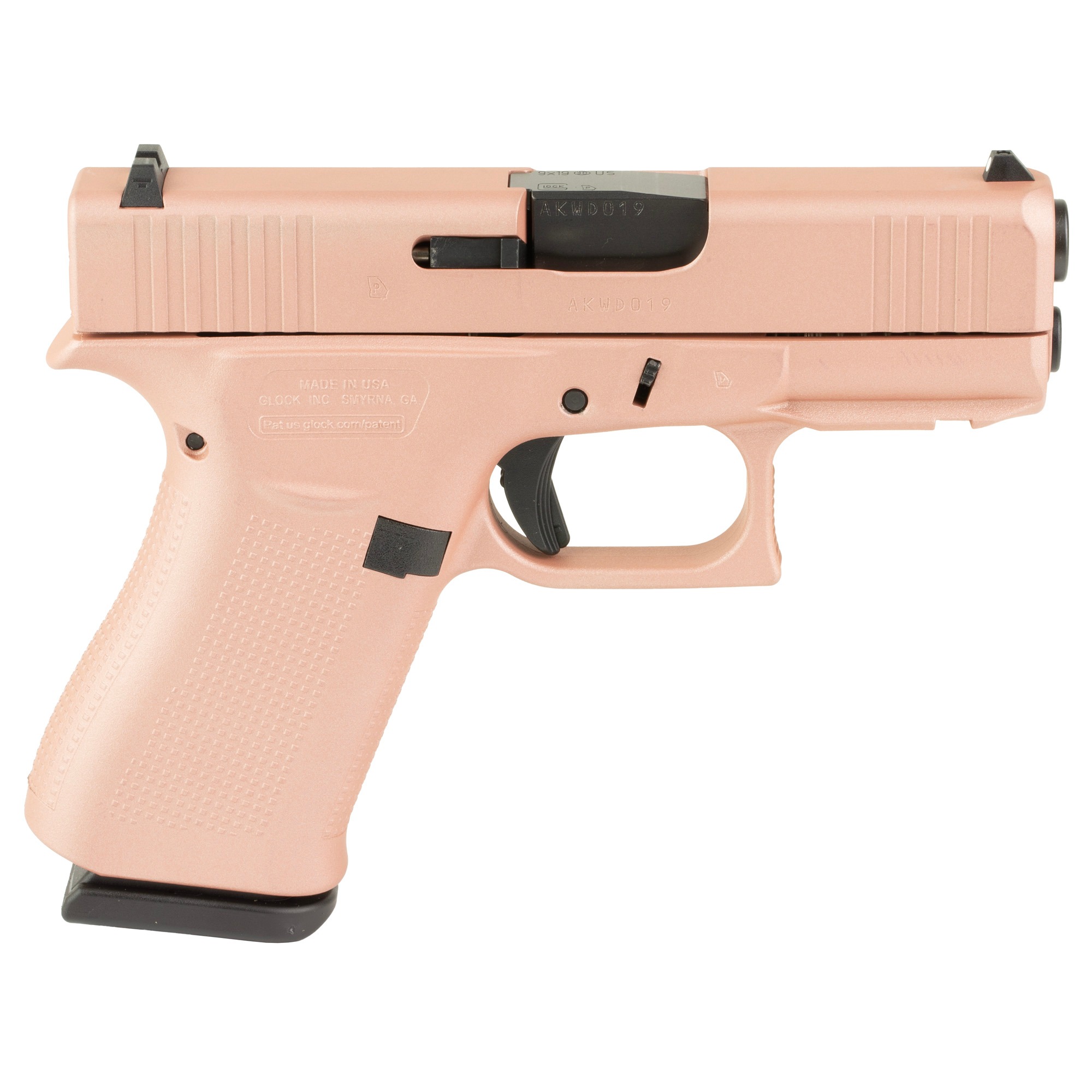 GLOCK 43X 9MM 10RD ROSE GOLD FRTRAIL