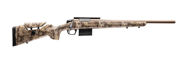 CVA CR4054 Cascade Varmint Hunter 22 Creedmoor 10+1 20" Flat Dark Earth Cerakote Threaded Barrel & Receiver w/Picatinny Rail, Krytek Highlander Adj Comb & LOP Synthetic Stock