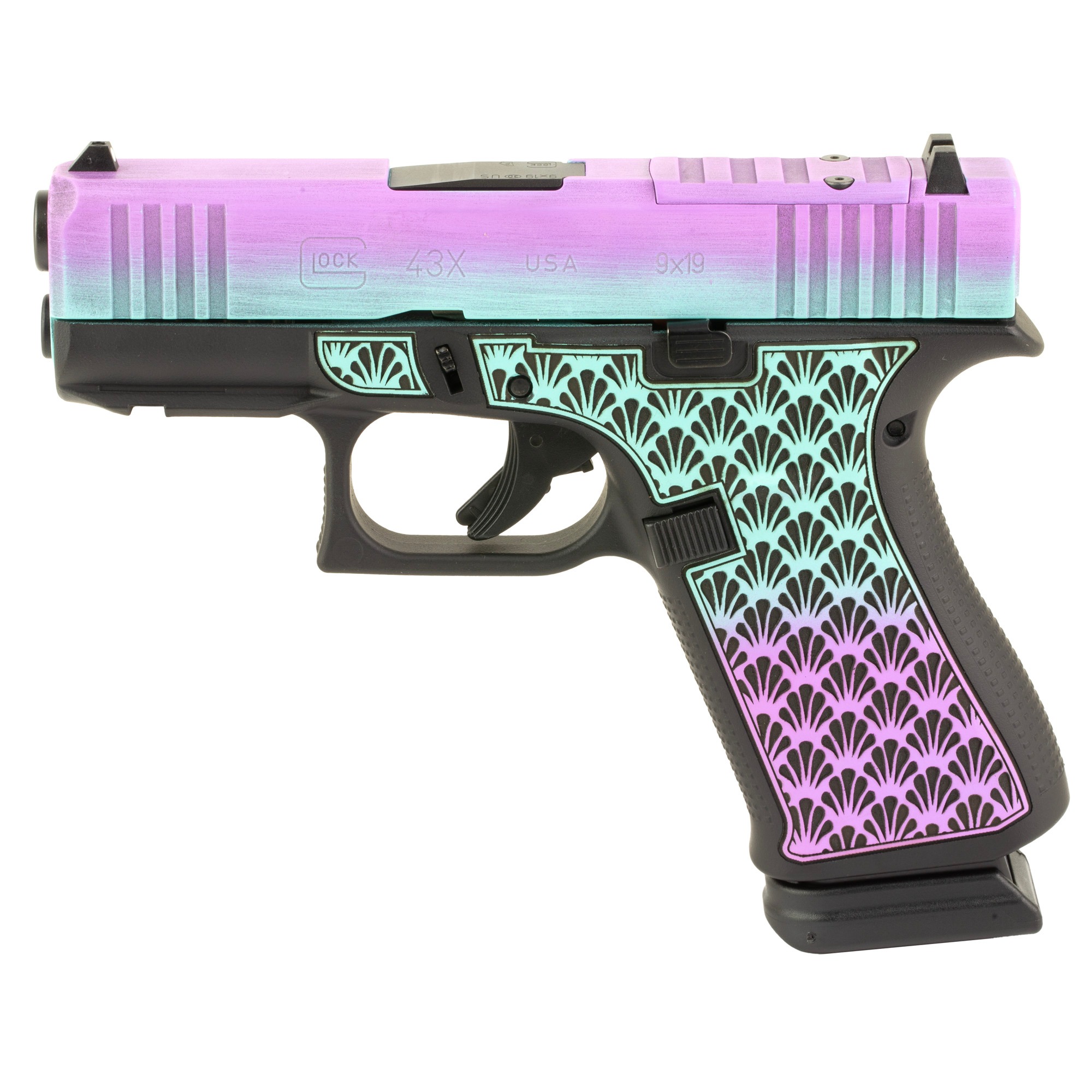 Glock 43X 9mm 3.41" 15rd Island Bug Pistol