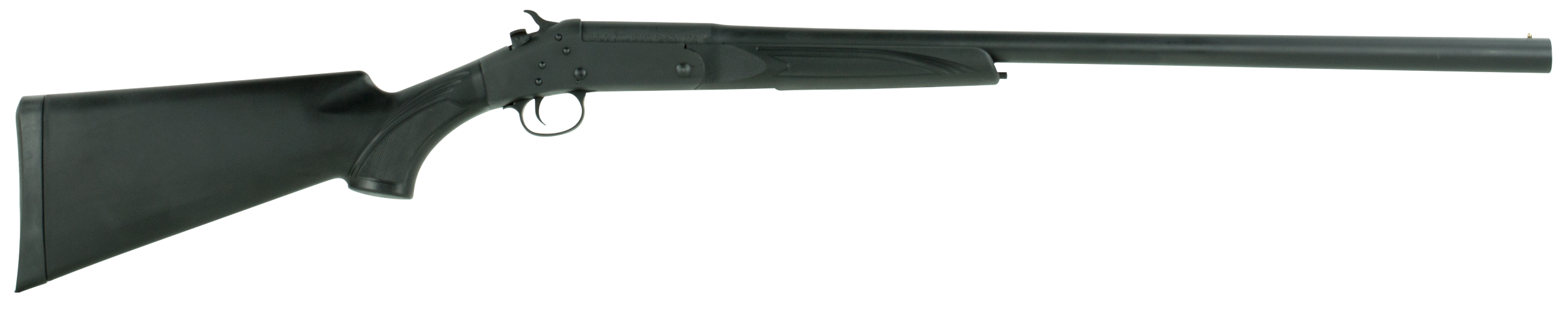 Stevens 22557 301  12 Gauge Break Open 3" 1rd 26" Matte Black Single Shot Barrel, Matte Black Carbon Steel Receiver, Fixed Matte Black Synthetic Stock, Ambidextrous