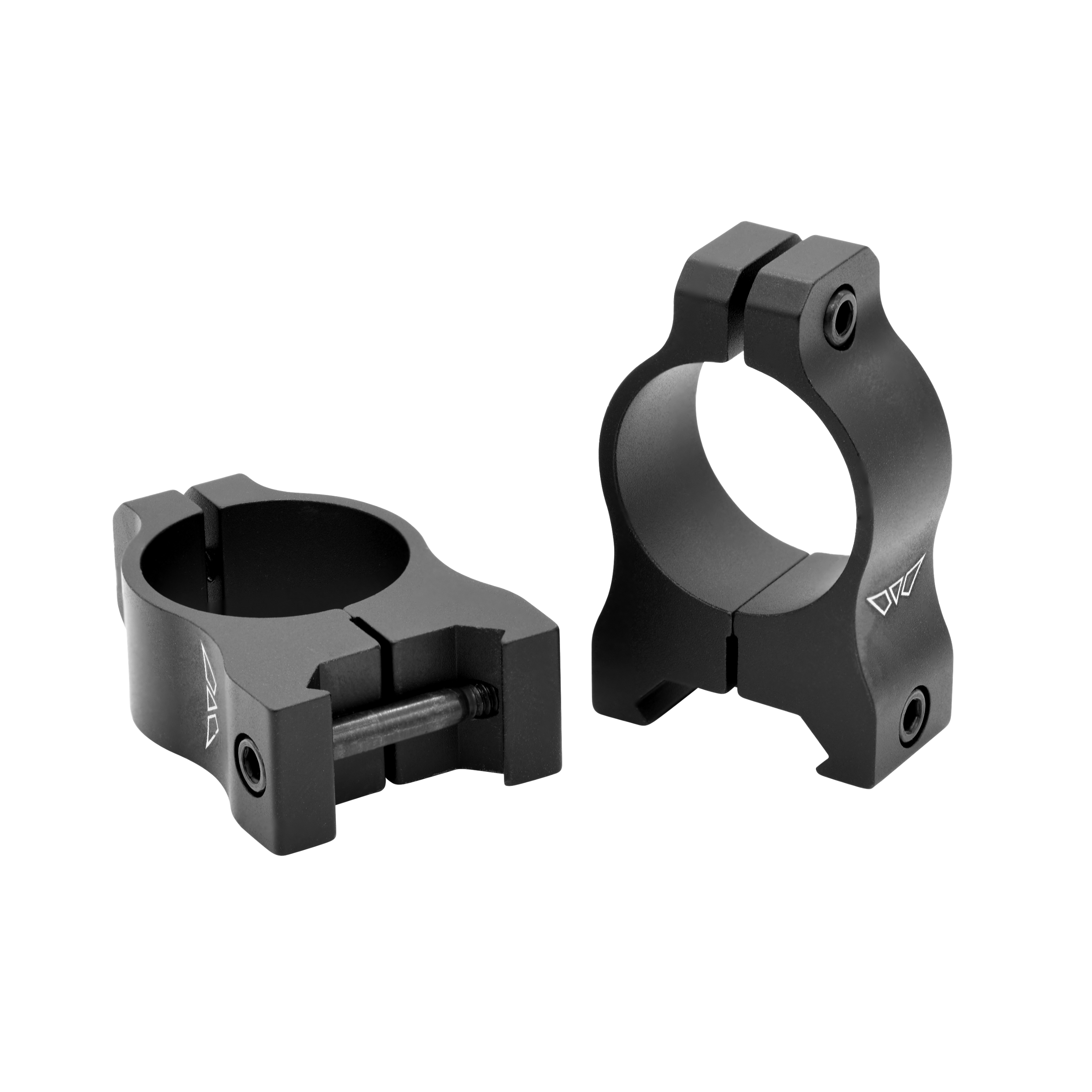 Warne V401M Scope Rings Vapor Matte Black 1" Medium 0 MOA