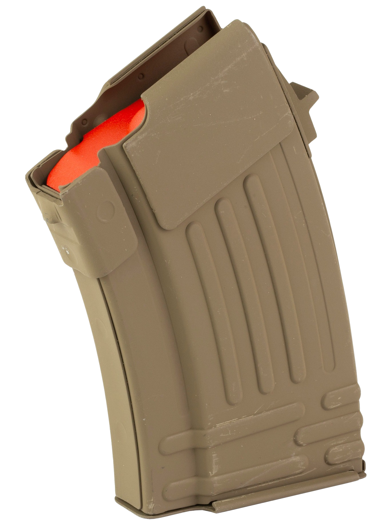 Global Ordnance LLC 810091157398   10rd Fully Ribbed 7.62x39mm Fits AK-47 FDE Steel