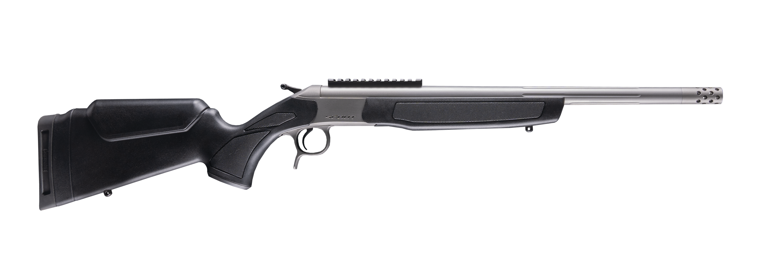 CVA CR4434S Cascade Takedown 223 Rem 1rd 20" Matte Stainless Steel Threaded Barrel & Receiver w/Picatinny Rail, Black Synthetic Stock