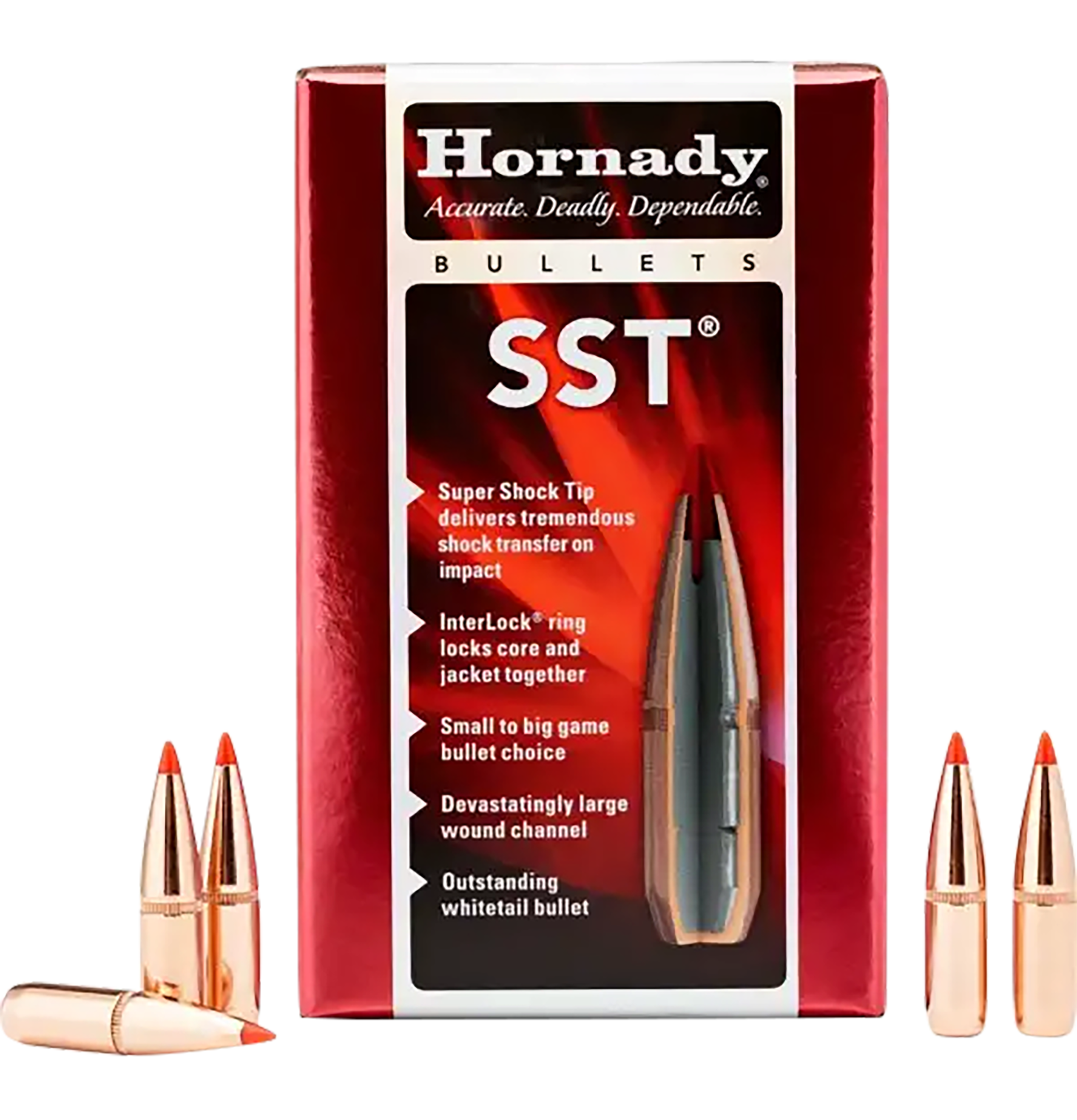 Hornady 27302 SST  270 Cal .277 130 gr Super Shock Tip 100 Per Box/ 25 Case