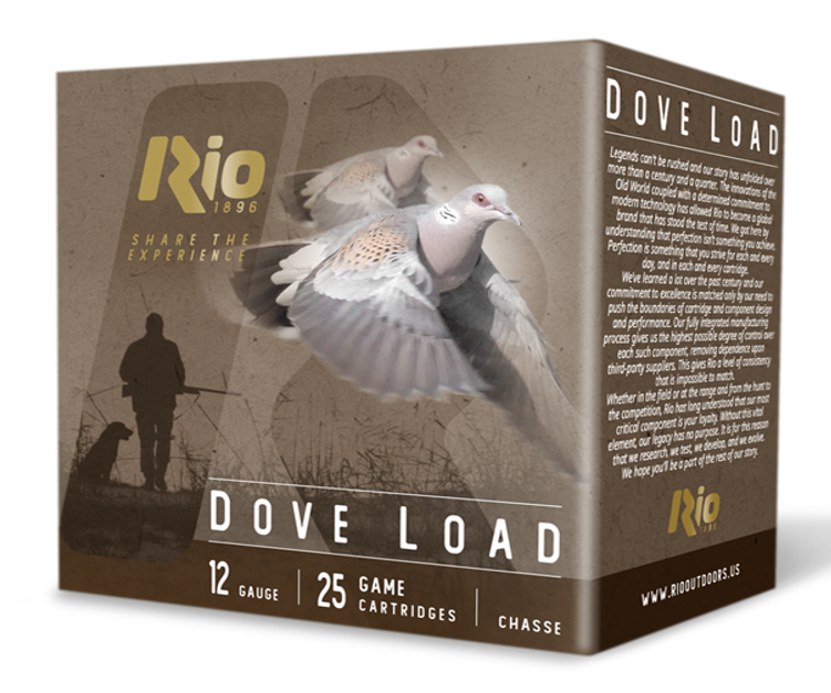 RIO RDL2875    DOVE LOAD 12G  2-3/4  7-1/2   25/10