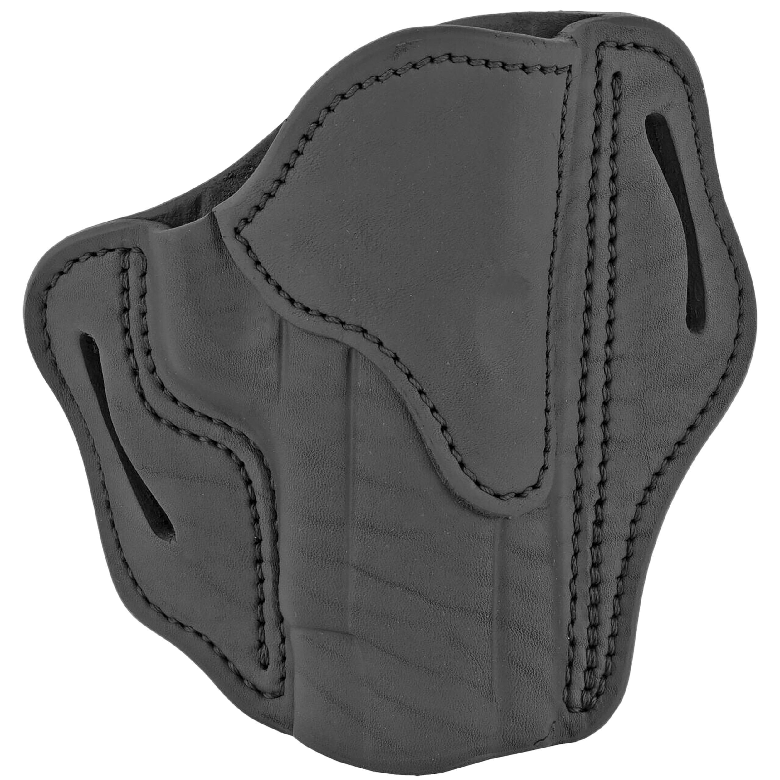 1791 Gunleather BH23SBLR BH2.3  OWB Size 2.3 Stealth Black Leather Belt Slide Compatible w/Glock 17/Sig P226/HK VP9 Right Hand