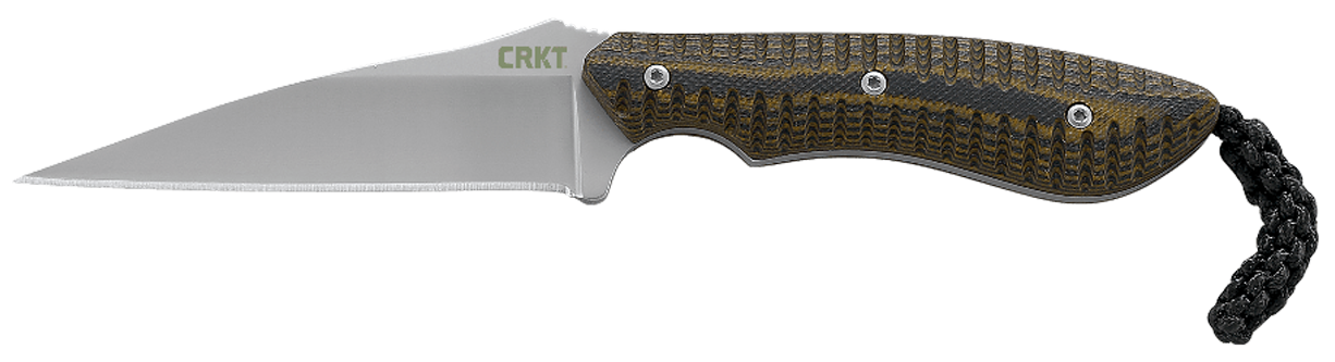 CRKT 2388 S.P.E.W.  3" Fixed Wharncliffe Plain Bead Blasted Black/Brown Blade/G10 Black/Brown G10 Handle Includes Sheath