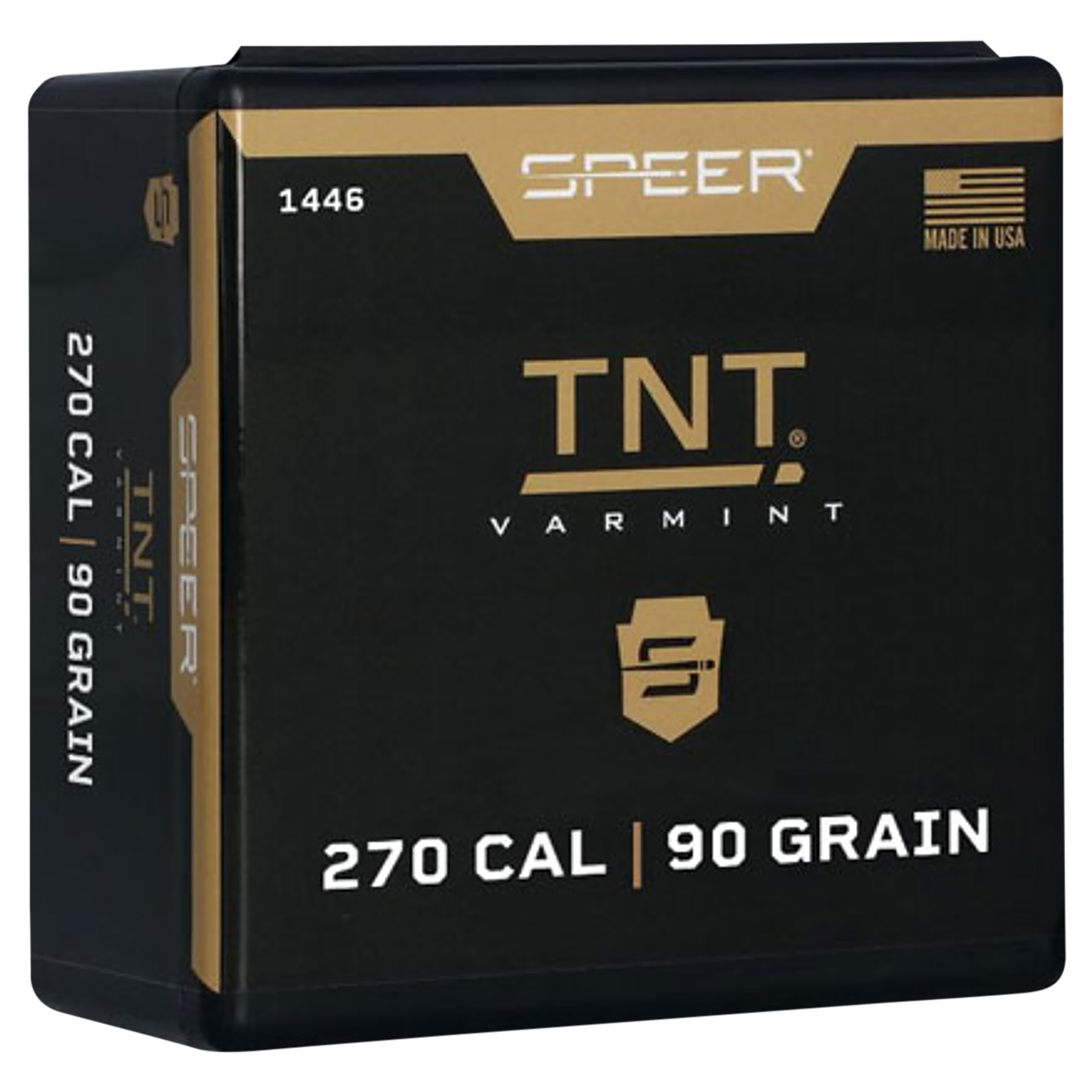 Speer 1446 TNT 270 Caliber .277 90 GR Hollow Point 100 Box