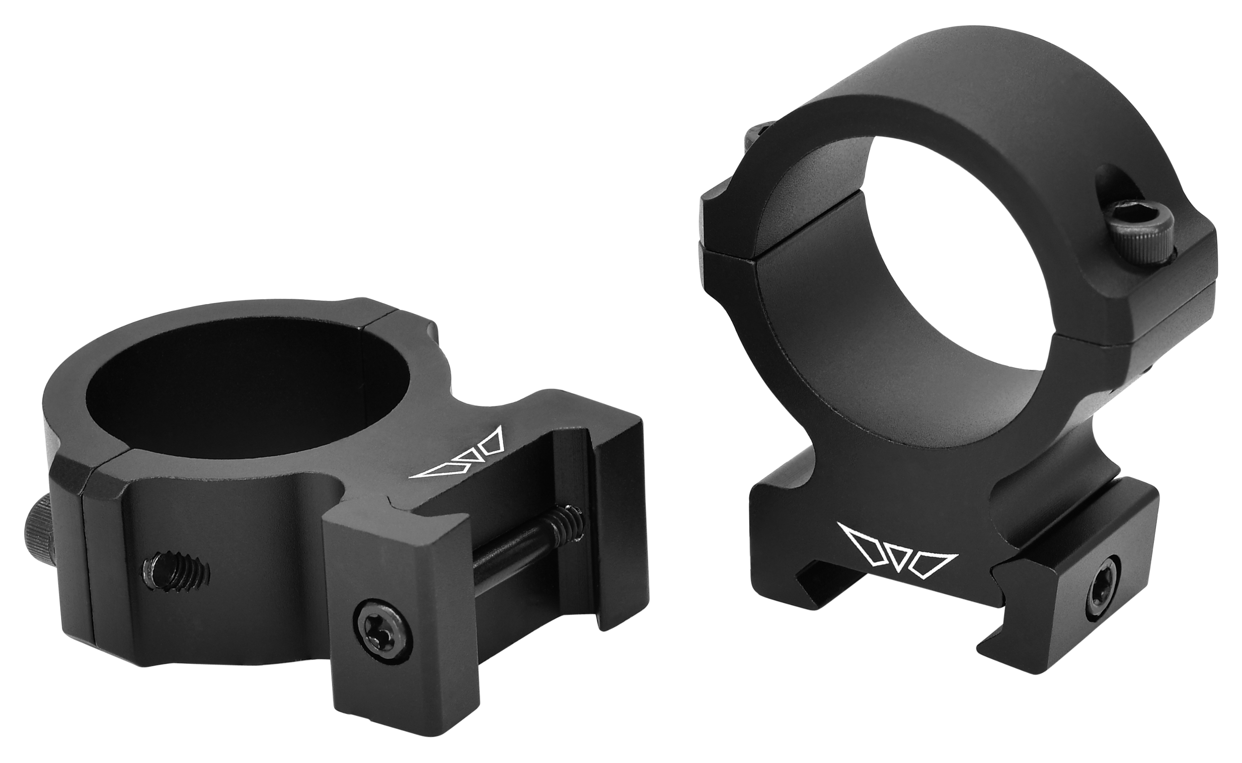 Warne V615M Horizontal Rings Vapor Matte Black 30mm High 0 MOA