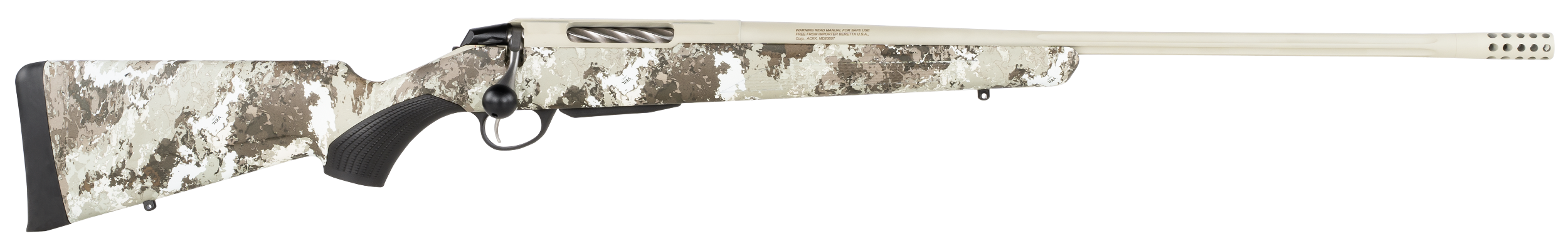 Tikka JRTXVA382 T3x Lite 6.5 Creedmoor 3+1 24.30" Stainless Fluted Threaded Barrel, Drilled & Tapped Steel Receiver, Veil Alpine Fixed Synthetic Stock, Black Interchangeable Backstrap Grip