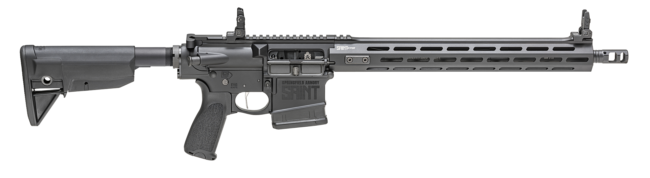 Springfield Armory STV916308BLC Saint Victor 308 Win,7.62x51mm NATO 16" 10+1 Black Hard Coat Anodized Bravo Company 6-Position Stock