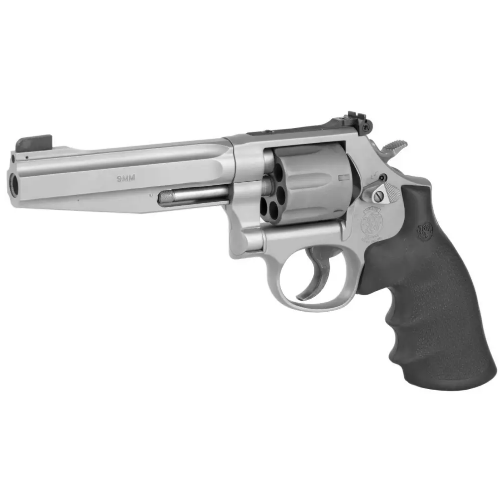 dSMITH & WESSON PC 986 STS 9MM 5" 7RD DA/SA