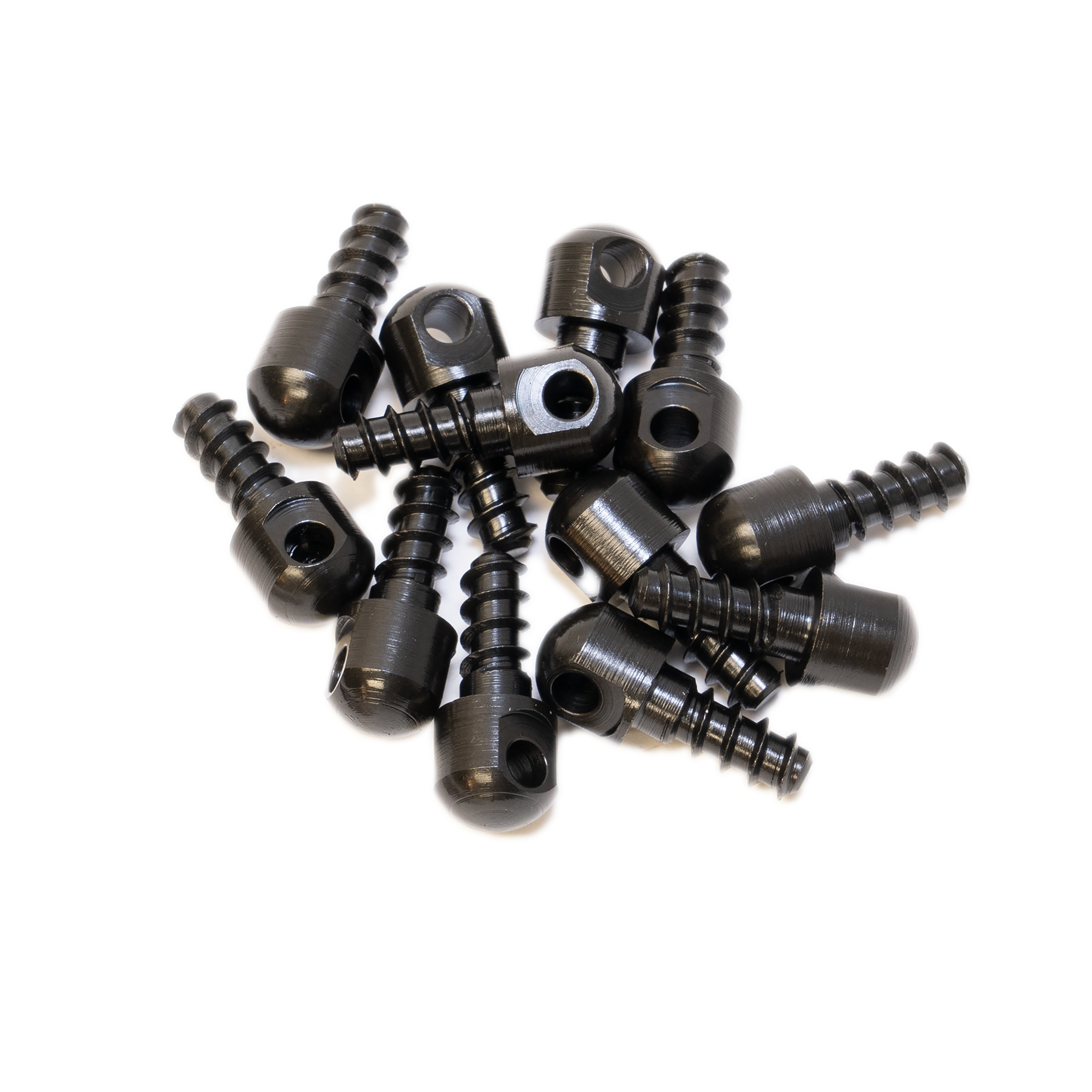 GrovTec US Inc GTHM60 Wood Screw  Swivel Studs 0.5" 12-Pack Black