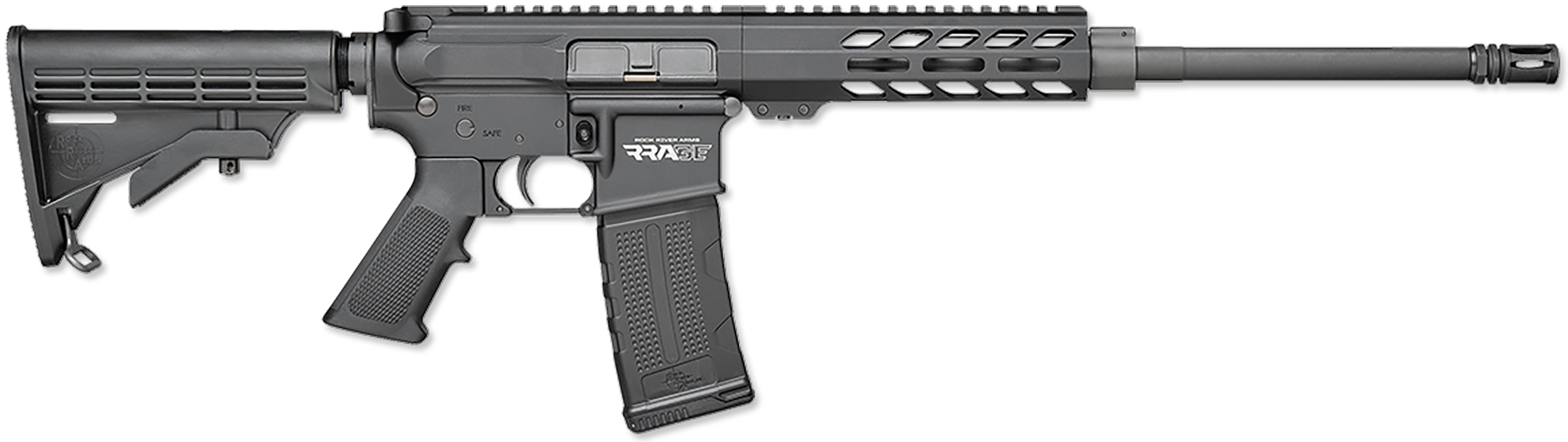 Rock River Arms DS1850 LAR-15M Rrage 223 Rem,5.56x45mm NATO 16" 30+1 Black 6 Position Stock