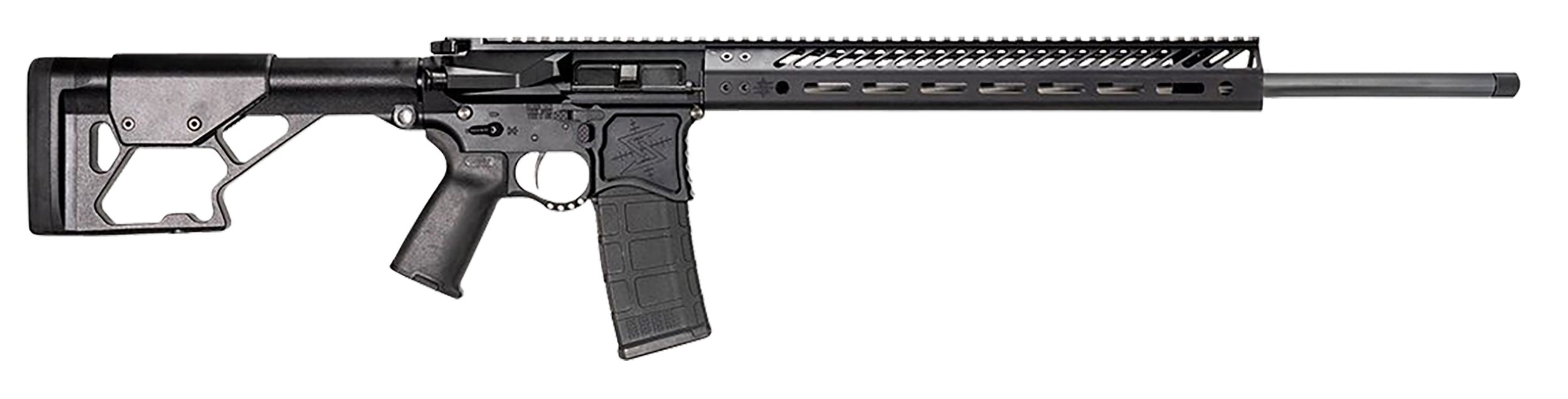 Seekins Precision 0011300095 DMR  6mm ARC Caliber with 22" Barrel, 30+1 Capacity, Black Metal Finish, Black Seekins 10X-Ray Stock & Polymer Grip Right Hand