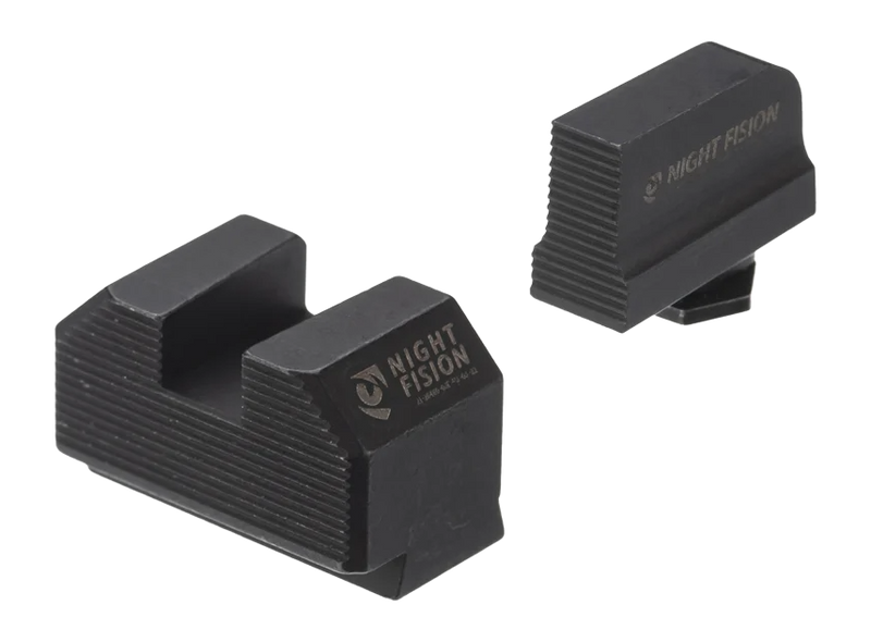 Night Fision Glock 43X Stealth Blackout Optic Height Sights