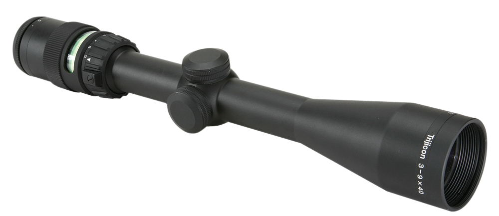 Trijicon 200008 AccuPoint Black Hardcoat Anodized 3-9x 40mm 1" Tube Illuminated Green Triangle Post Reticle