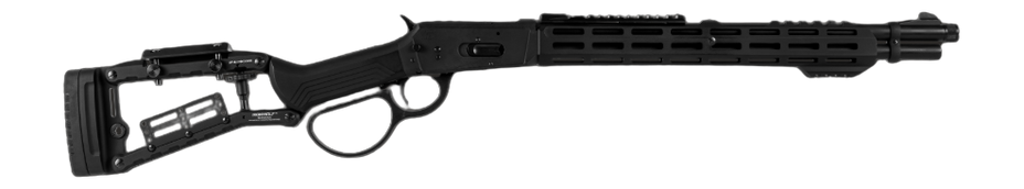 Derya Firearms RAN.18.44 RAN  44 Mag 8+1 18" Black Melonite Threaded Barrel, Black Melonite Steel Receiver w/Picatinny Rail, M-LOK/Picatinny Rail Forend, Black Ironwolf Aluminum Stock