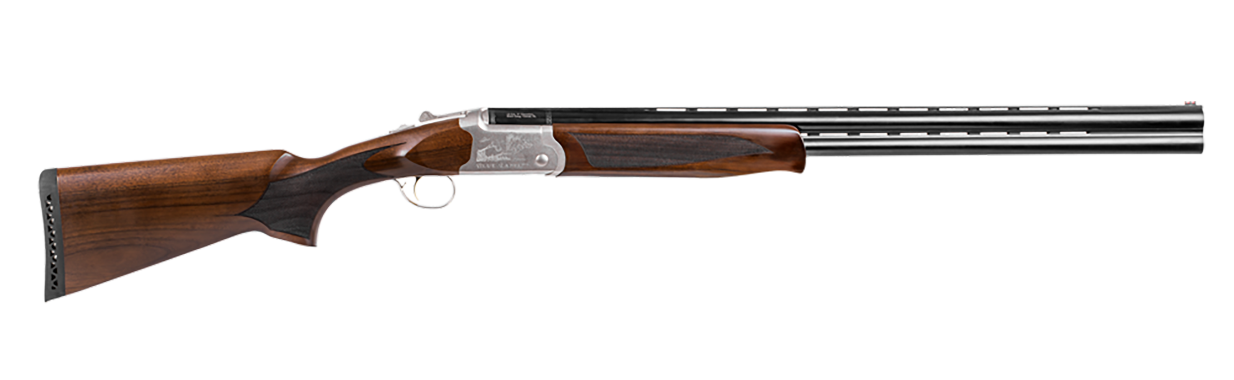 Girsan  Balikli Blue Label 28 Bore Break Open 2.50" 2rd 26" Blue Polished Over/Under Vent Rib Barrel, Engraved Silver Aluminum Receiver, Fixed Turkish Walnut Stock, 5 Mobil Chokes