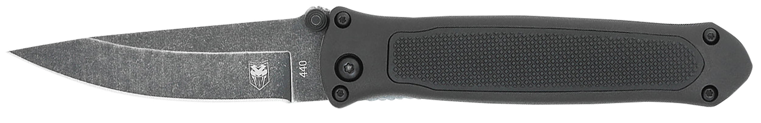 CobraTec Knives BLKHRQS Quick Strike 3.25" Folding Drop Point Plain Stonewashed 440 SS Blade, 4.50" G10 Handle