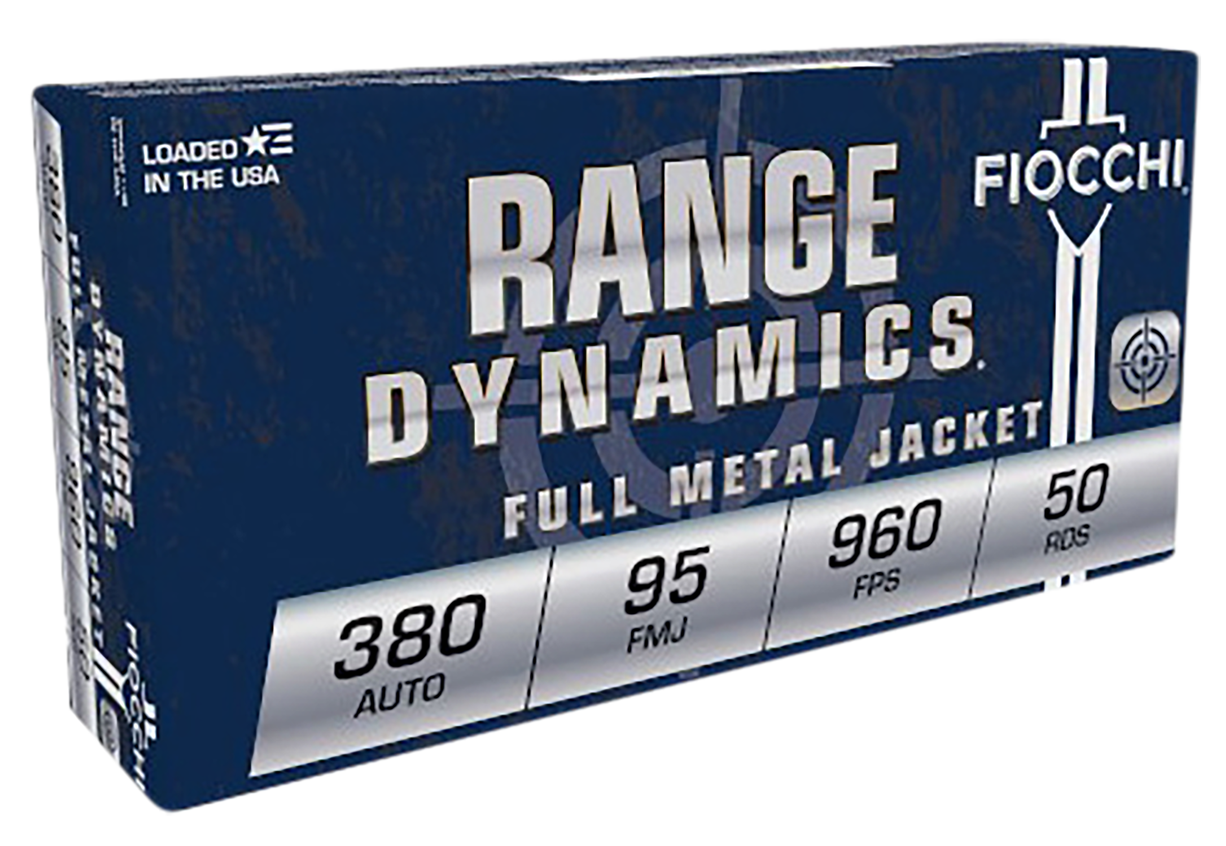 Fiocchi 380AP Range Dynamics  380ACP 95gr Full Metal Jacket 50 Per Box/20 Case