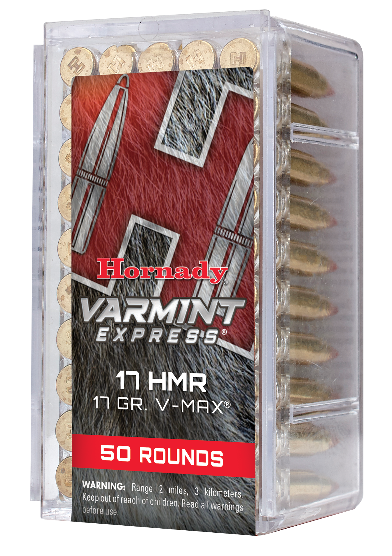 Hornady 83170 Varmint Express  17 HMR 17 gr Hornady V Max 50 Per Box/ 40 Case